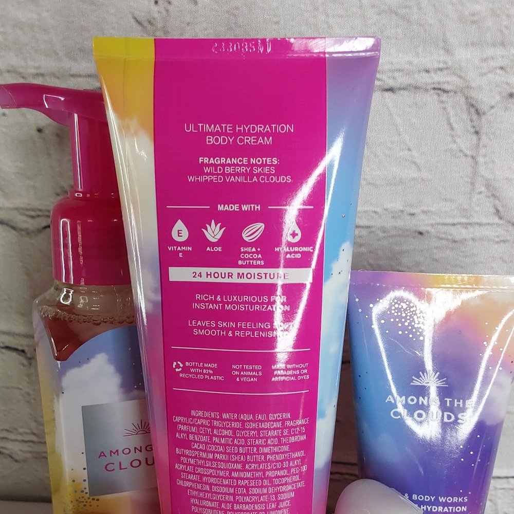 BATH & BODY WORKS 'AMONG THE CLOUDS' 5~PIECE BODY CARE GIFT SET - Picture 6 of 12